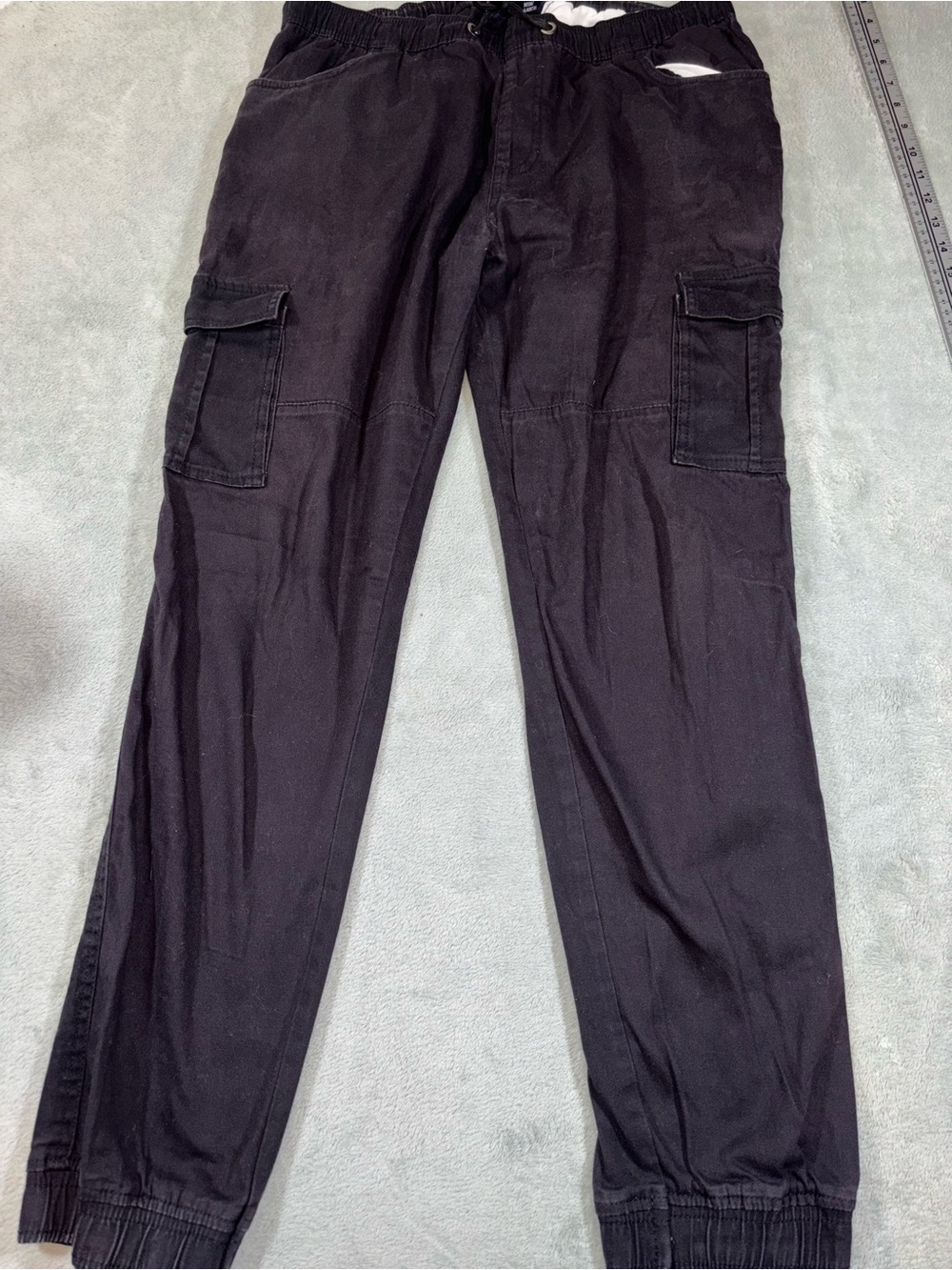 Phat Farm Stretch Cargo Jogger Pants Charcoal Grey Men's Size Large